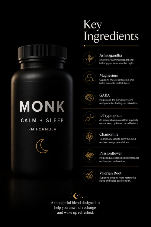 MONK PM — Daily Evening Recovery Formula